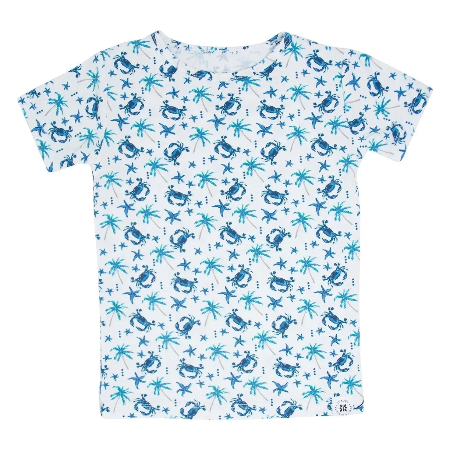 Sweet Bamboo Blue Crabs Summer Pajama Set - 