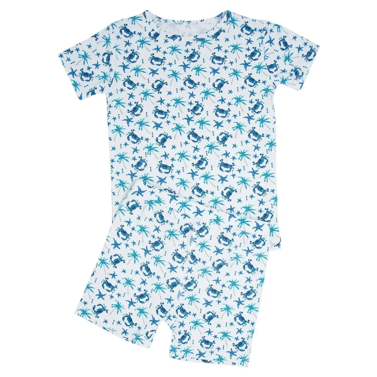 Sweet Bamboo Blue Crabs Summer Pajama Set - 