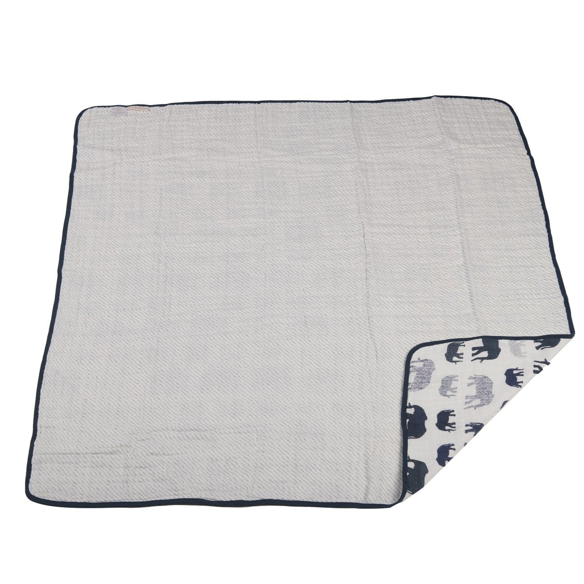 Newcastle Classics Blue Elephant Cotton Muslin Blanket with Breathable Design for Kids - Everetts Place Boutique -