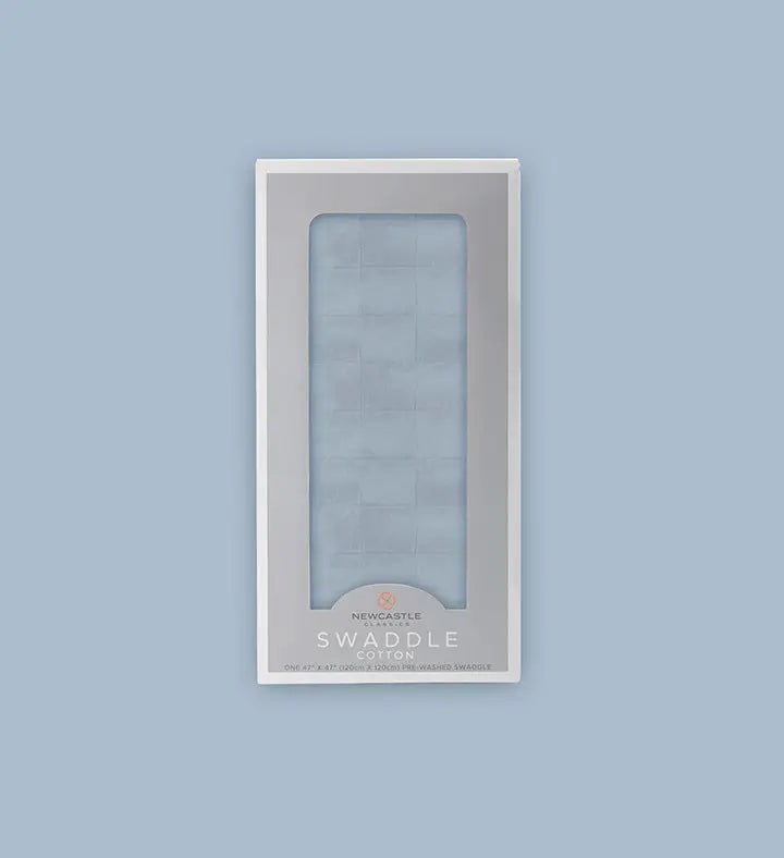 Newcastle Classics Blue Fog Cotton Swaddle - 