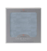 Newcastle Classics Blue Fog Newcastle Cotton Crib Sheet with Soft Breathable Fabric for Infants - 