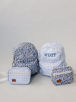 Mebie Baby Blue Gingham Mini Fanny Pack