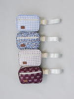 Mebie Baby Blue Gingham Mini Fanny Pack