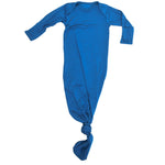 Three Little Tots Blue Knotted Newborn Baby Gown - 