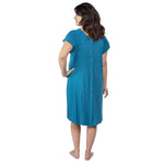 Three Little Tots Blue Mommy Labor and Delivery Nursing Hospital Gown - 