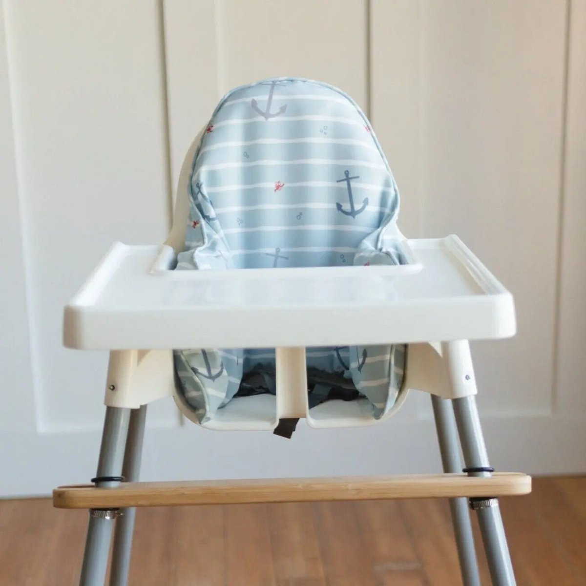 Little Joy Co. Blue Nautical Cushion Cover for IKEA Antilop Highchair - Everetts Place Boutique - 