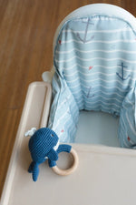 Little Joy Co. Blue Nautical Cushion Cover for IKEA Antilop Highchair - Everetts Place Boutique - 