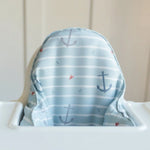 Little Joy Co. Blue Nautical Cushion Cover for IKEA Antilop Highchair - Everetts Place Boutique - 
