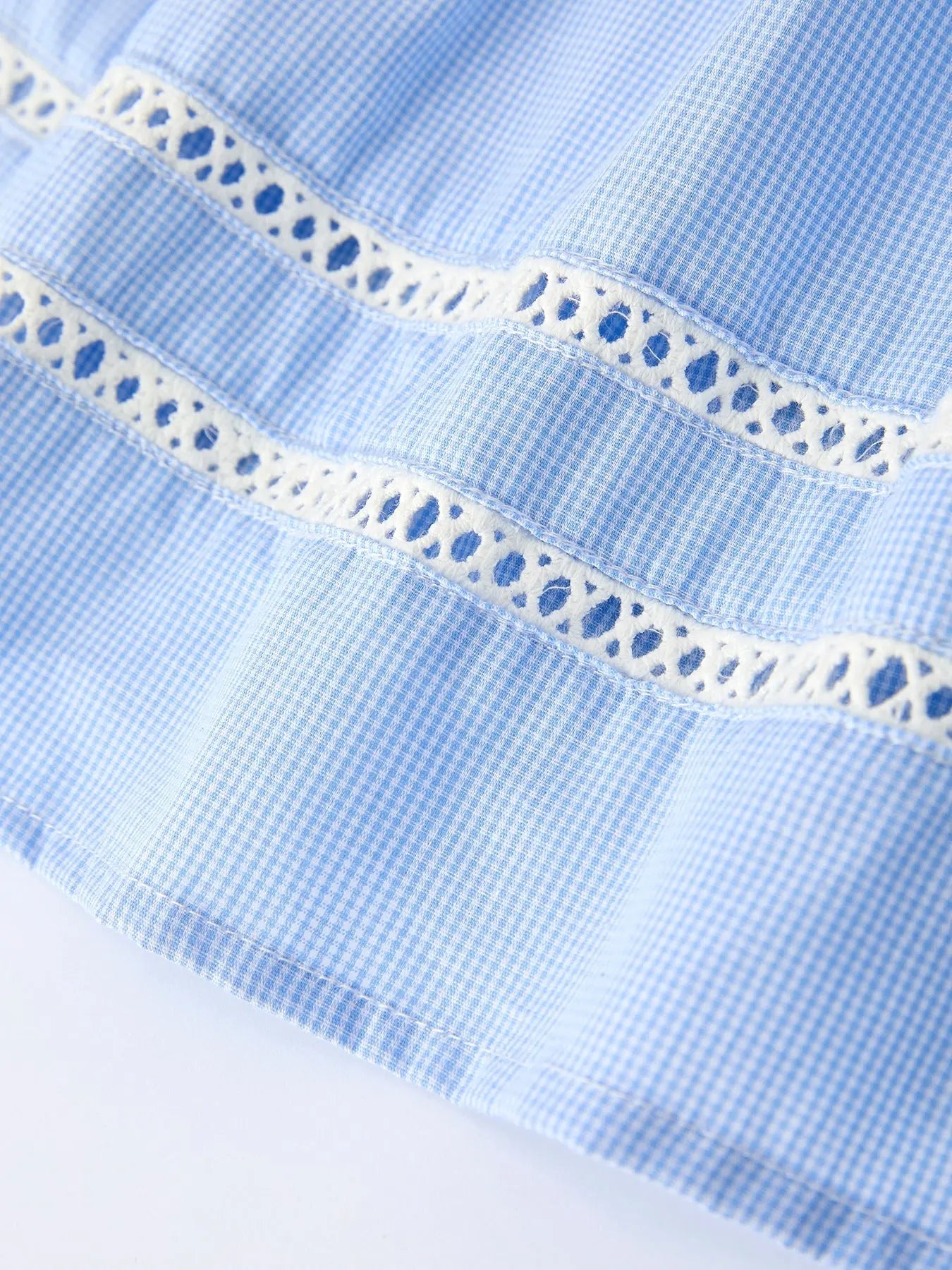 Blue Smocked Peter Pan Collar Bishop Christening Girls Dress Rylee Faith Designs 