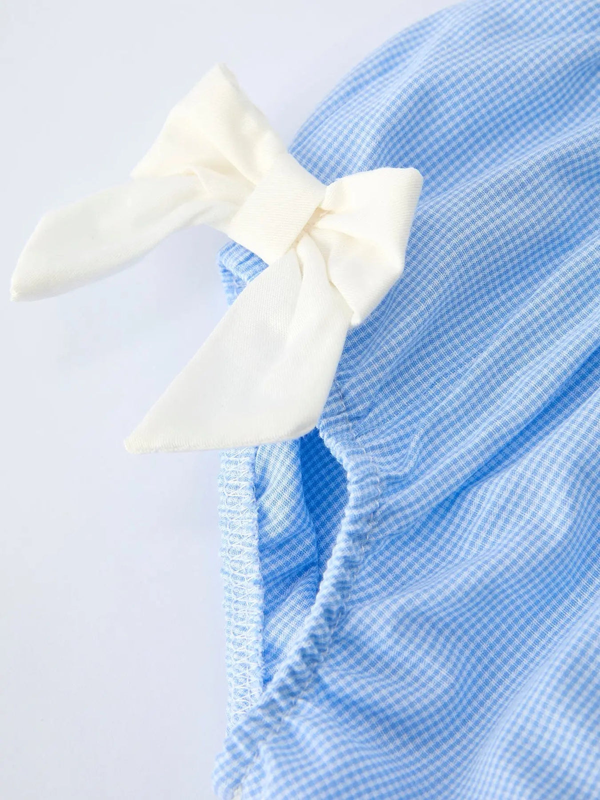 Blue Peter Pan Collar Christening Bloomer Set For Baby Girls Rylee Faith Designs 