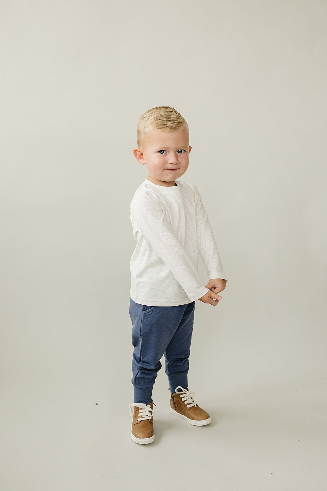 Mebie Baby Blue Pocket Joggers - 