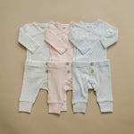 Mebie Baby Blue Pointelle Layette Set