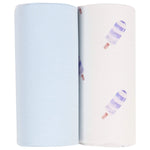 Goosewaddle® | Newborn Baby Blankets Toys Teethers Bibs & More Blue Popsicle - Soft Bamboo Swaddle Blankets with Breathable Fabric - 