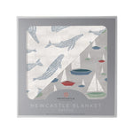 Newcastle Classics Bamboo Muslin Blanket with Whale and Sailboat Design for Kids - Home & Garden > Linens & Bedding > Bedding > Blankets Bamboo Newcastle Blanket