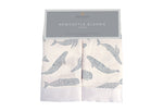 Newcastle Classics Blue Shadow Whales Bamboo Security Blanket for Comforting Infants - Baby & Toddler > Swaddling & Receiving Blankets > Receiving Blankets Bamboo Security Blanket