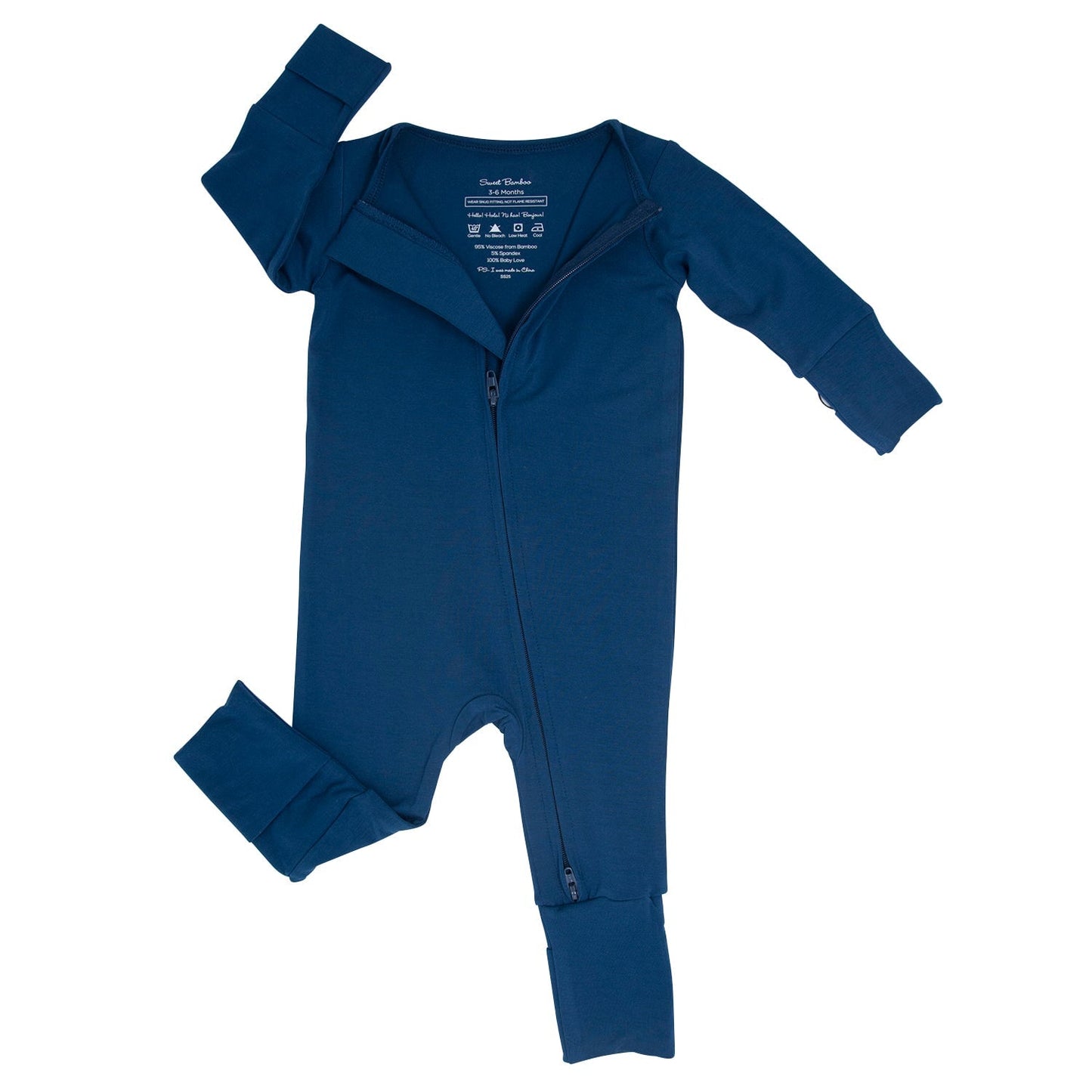 Blue Titan Convertible Romper With Two Way Zip For Changes Sweet Bamboo Everetts Place: Online Boutique