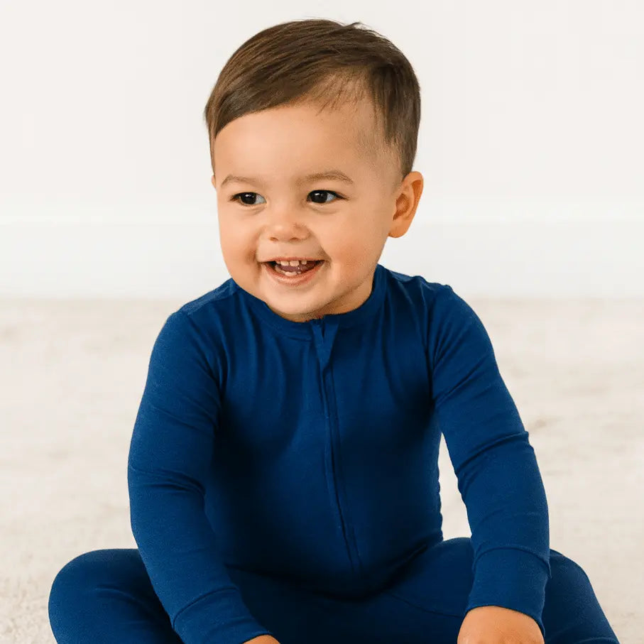 Sweet Bamboo Blue Titan Convertible Romper - 