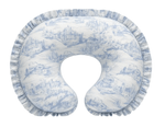 Little Mae & Co Blue Toile Ruffle Nursing Pillow Cover - 