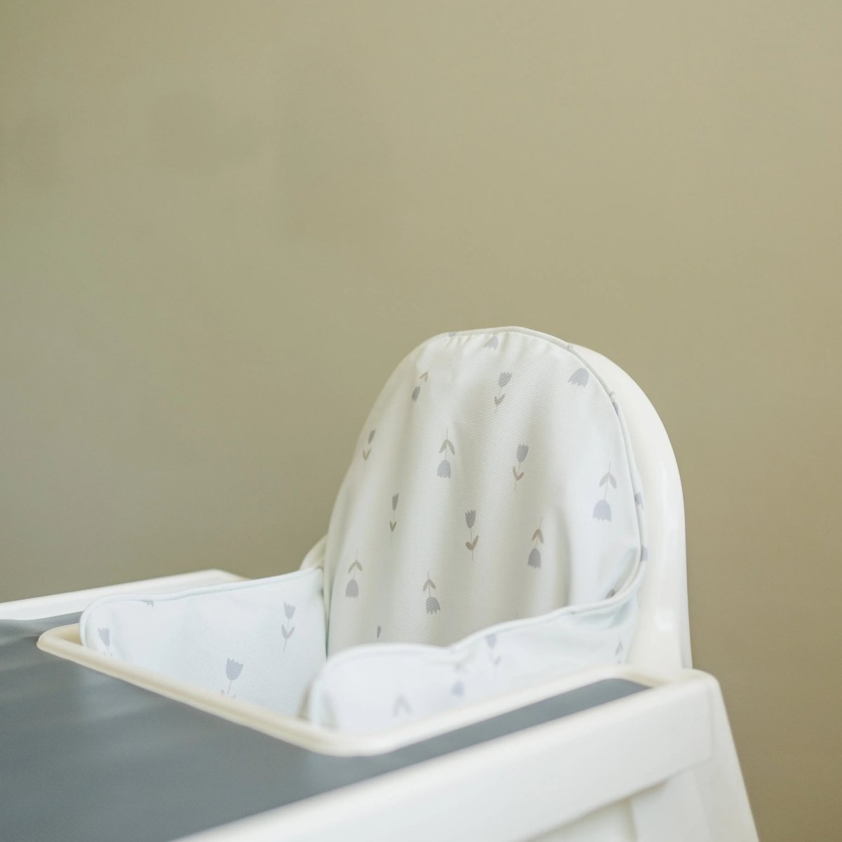 Little Joy Co. Blue Tulips Print Cushion Cover For IKEA Antilop Highchair - Everetts Place Boutique - 
