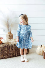 Mila & Rose ® Bluebell 3/4 Sleeve Ruffle Twirl Dress - 