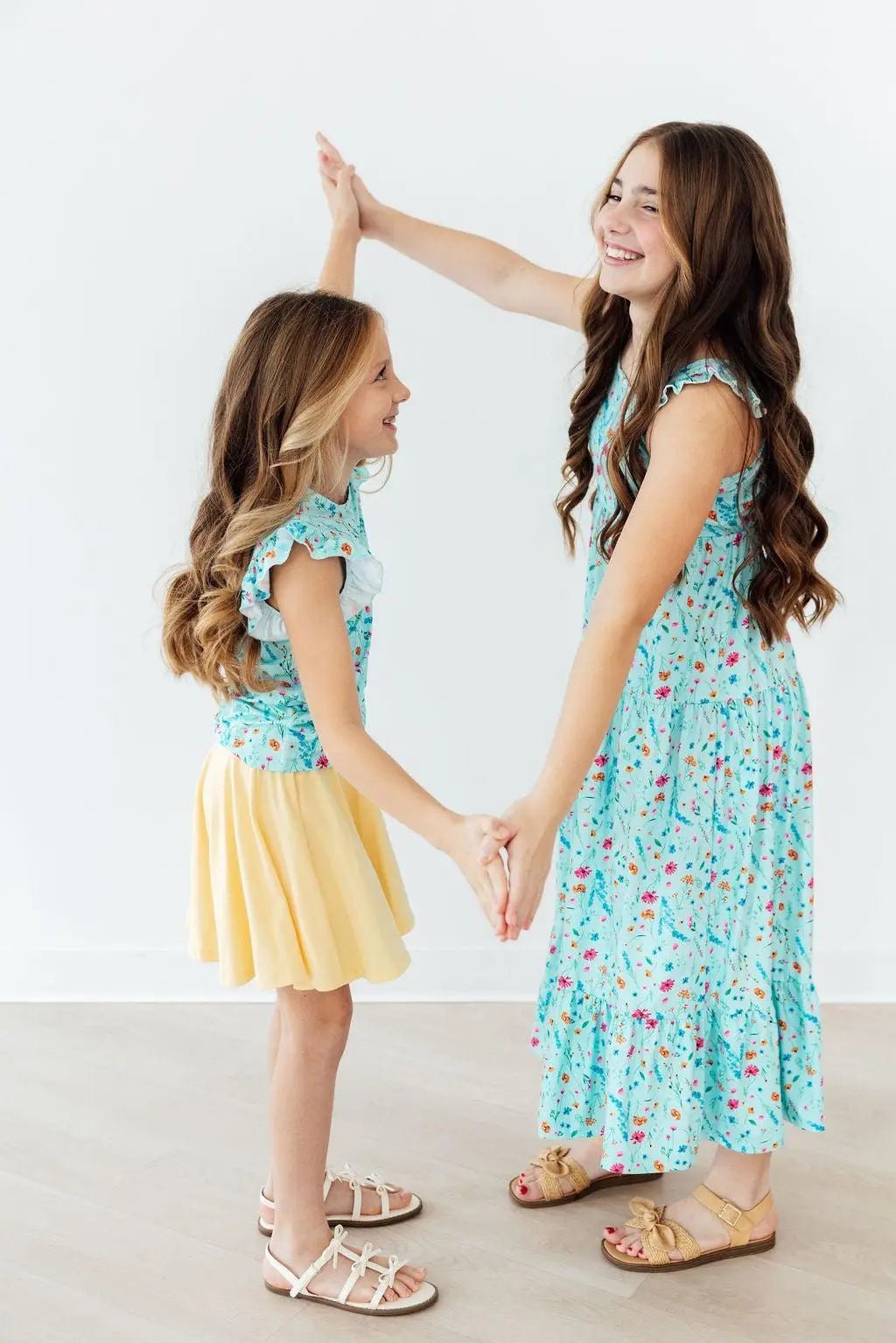 Mila & Rose ® Bluebell Breeze Ruffle Maxi Dress - 