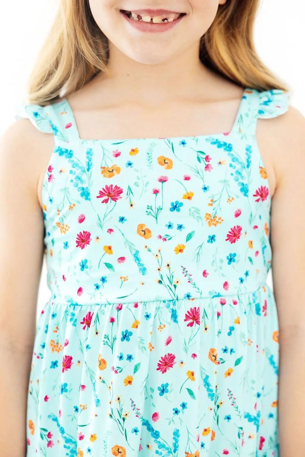 Mila & Rose ® Bluebell Breeze Ruffle Maxi Dress - 