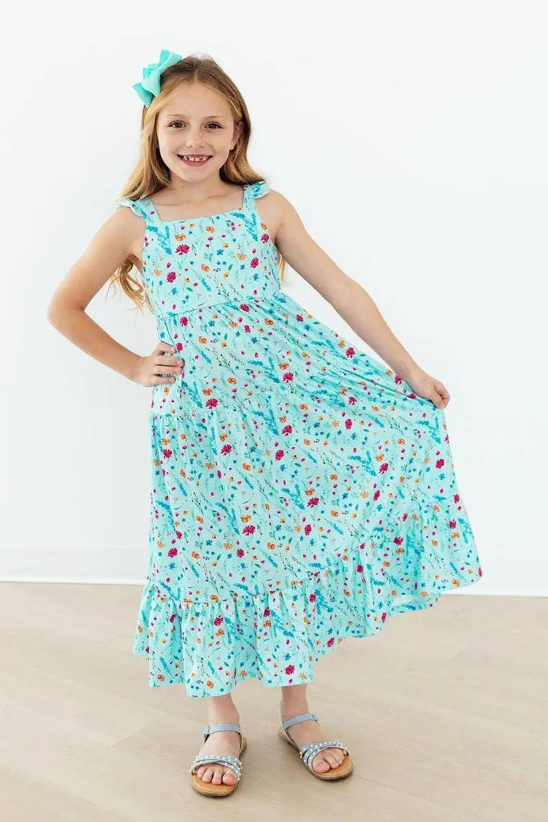 Mila & Rose ® Bluebell Breeze Ruffle Maxi Dress - 