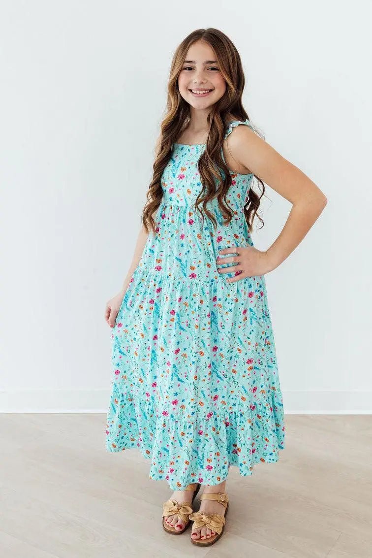 Mila & Rose ® Bluebell Breeze Ruffle Maxi Dress - 