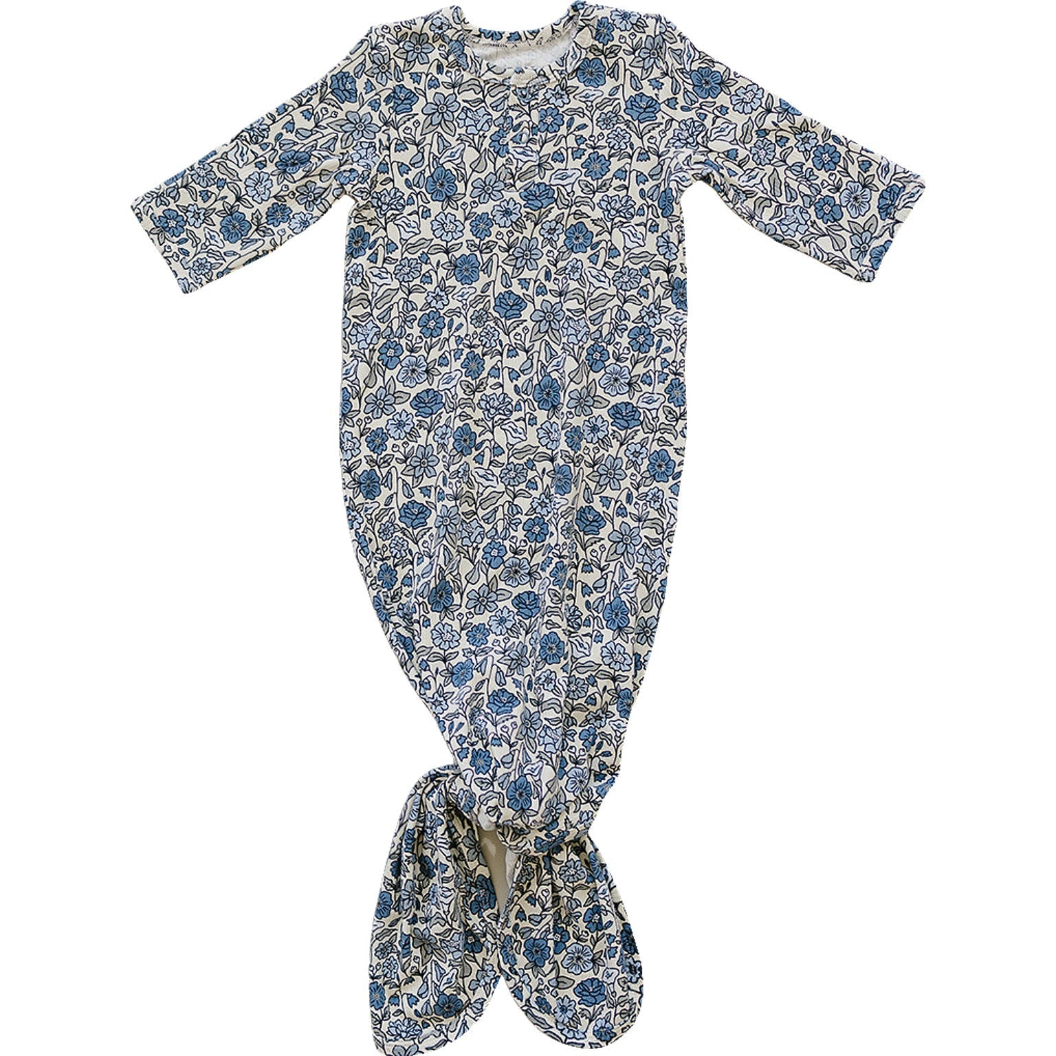 Bluebell Pointelle Bamboo Knot Gown - Textile, One-piece garment, Baby & Toddler Clothing, Day Dress, Pattern | Everetts Place