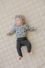 Mebie Baby Bluebell Ruffle Sleeve Pointelle Bamboo Bodysuit - 