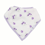 Goosewaddle® | Newborn Baby Blankets Toys Teethers Bibs & More Blueberries And Flowers Lavender Bib Set with Super Absorbent Fabric for Babies - 