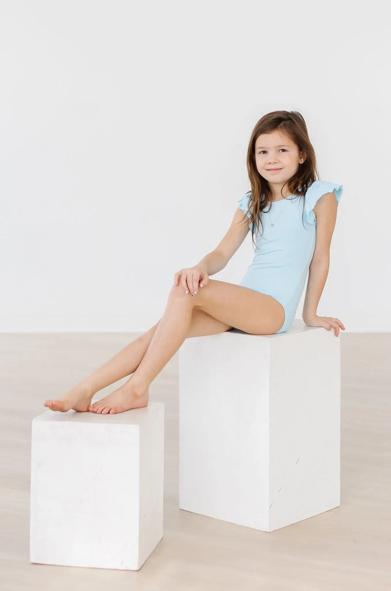 Mila & Rose ® Bluebird S/S Flutter Sleeve Leotard - 