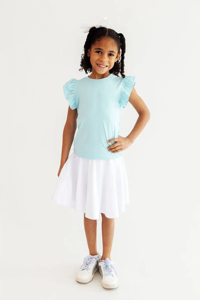 Mila & Rose ® Bluebird S/S Ruffle Tee - 
