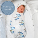 LollyBanks Bluebirds of Happiness Swaddle BlanketEveretts Place