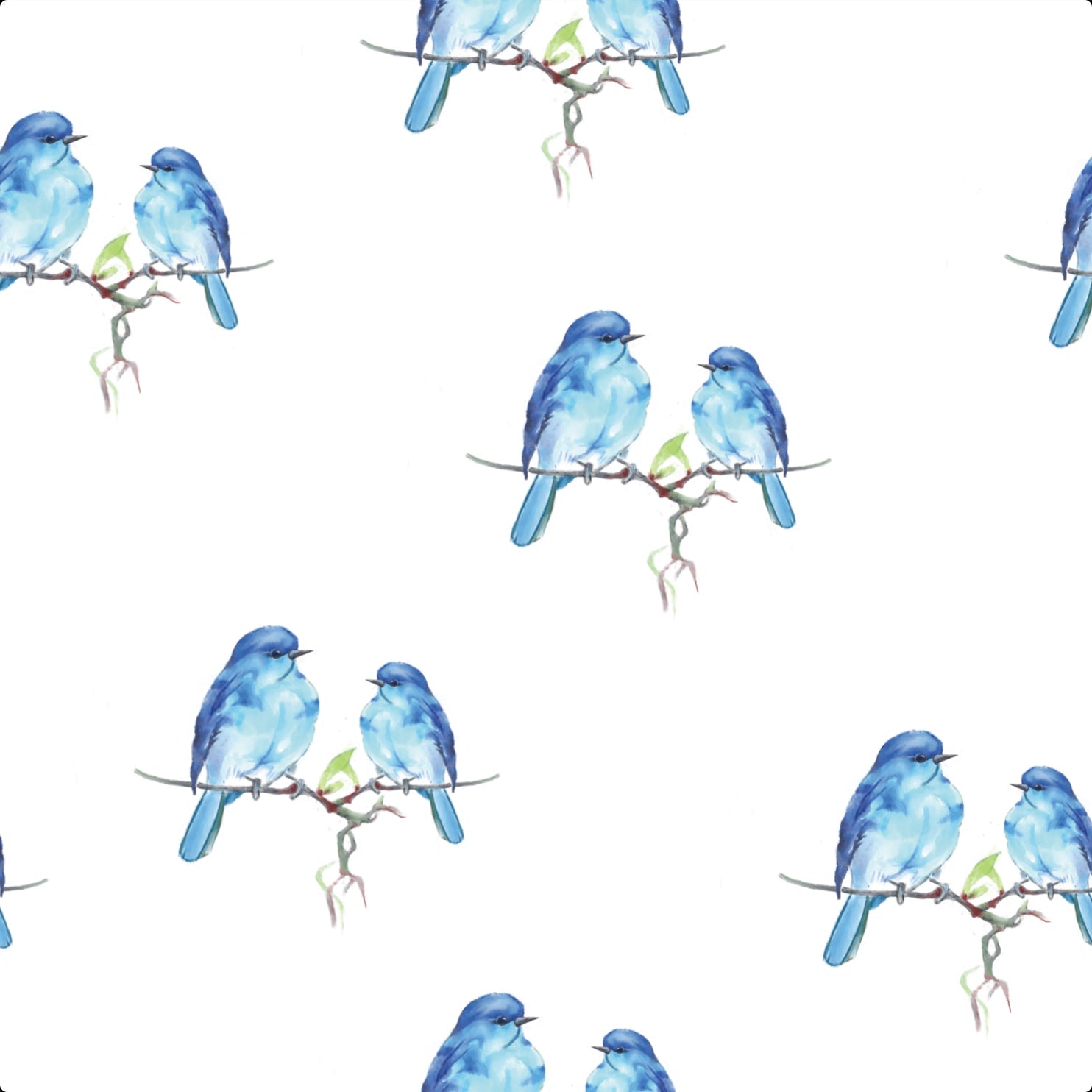 LollyBanks Bluebirds of Happiness Swaddle BlanketEveretts Place
