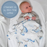 LollyBanks Bluebirds of Happiness Swaddle BlanketEveretts Place