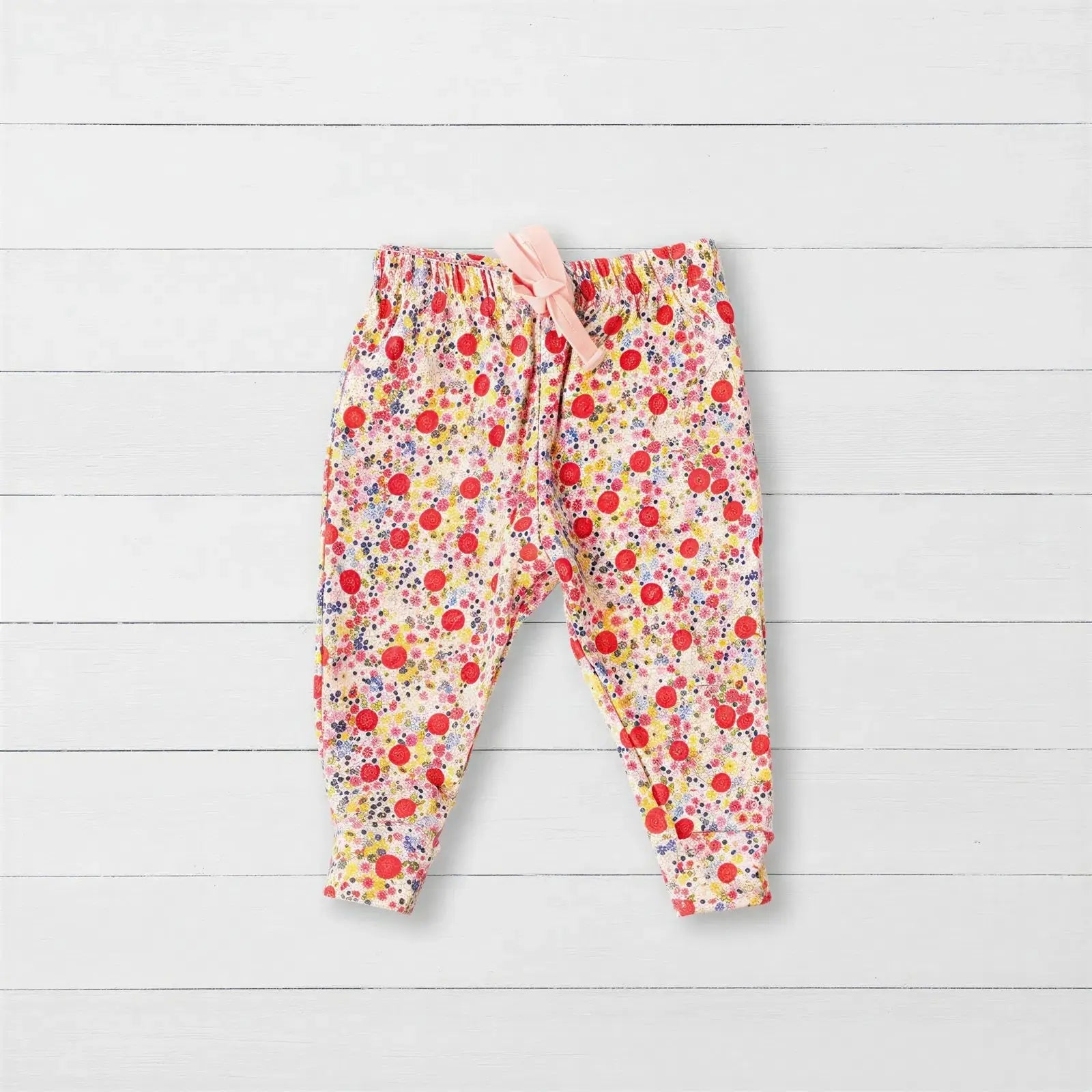 Bestaroo Blush Bloom All Over Print Cotton Bamboo Relaxed Fit Joggers For Kids - 