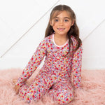 Blush Bloom Pajama - Pink, Child, Baby & Toddler Clothing, Nightwear, Happiness | Everetts Place
