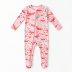 Bamboo Footie Pajamas - Blush Dreams Floral by Bestaroo