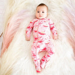Blush Dreams Floral Footie - Sleeve, Baby & Toddler Clothing, Child, Textile, Pink | Everetts Place