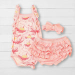 Blush Dreams Floral Ruffle Bloomer Set - Baby & Toddler Clothing, Pink, Ruffle, Child, Pattern | Everetts Place