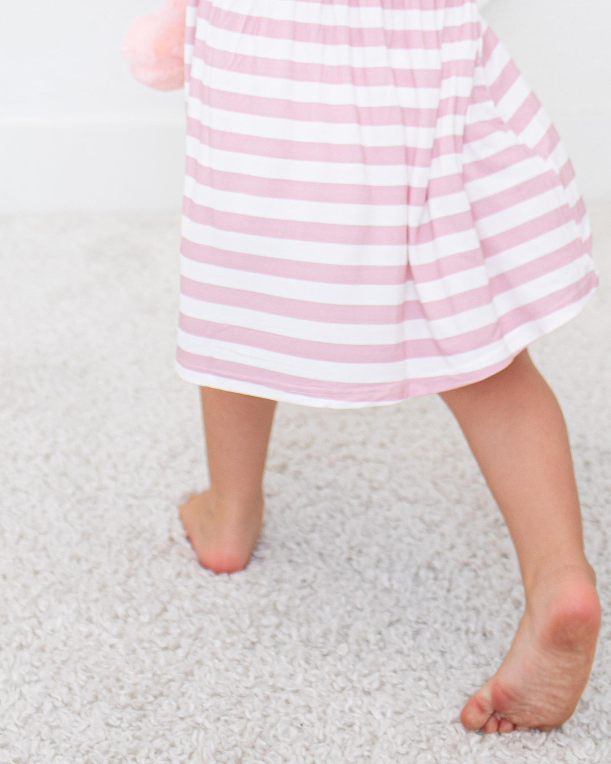 Blush Stripes L/S Dress by Bestaroo
