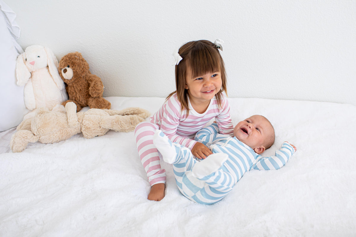 Blush Stripes  L/S Pajama by Bestaroo