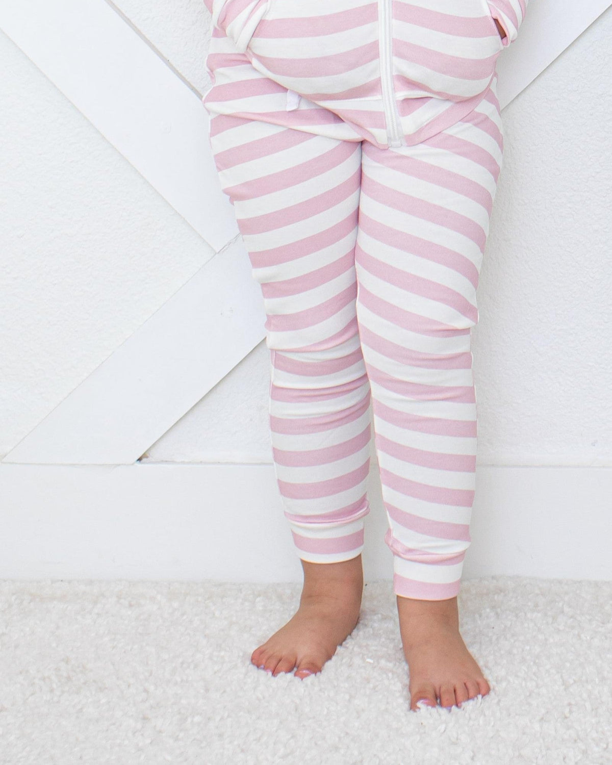 Blush Stripes Relaxed Fit Jogger by Bestaroo