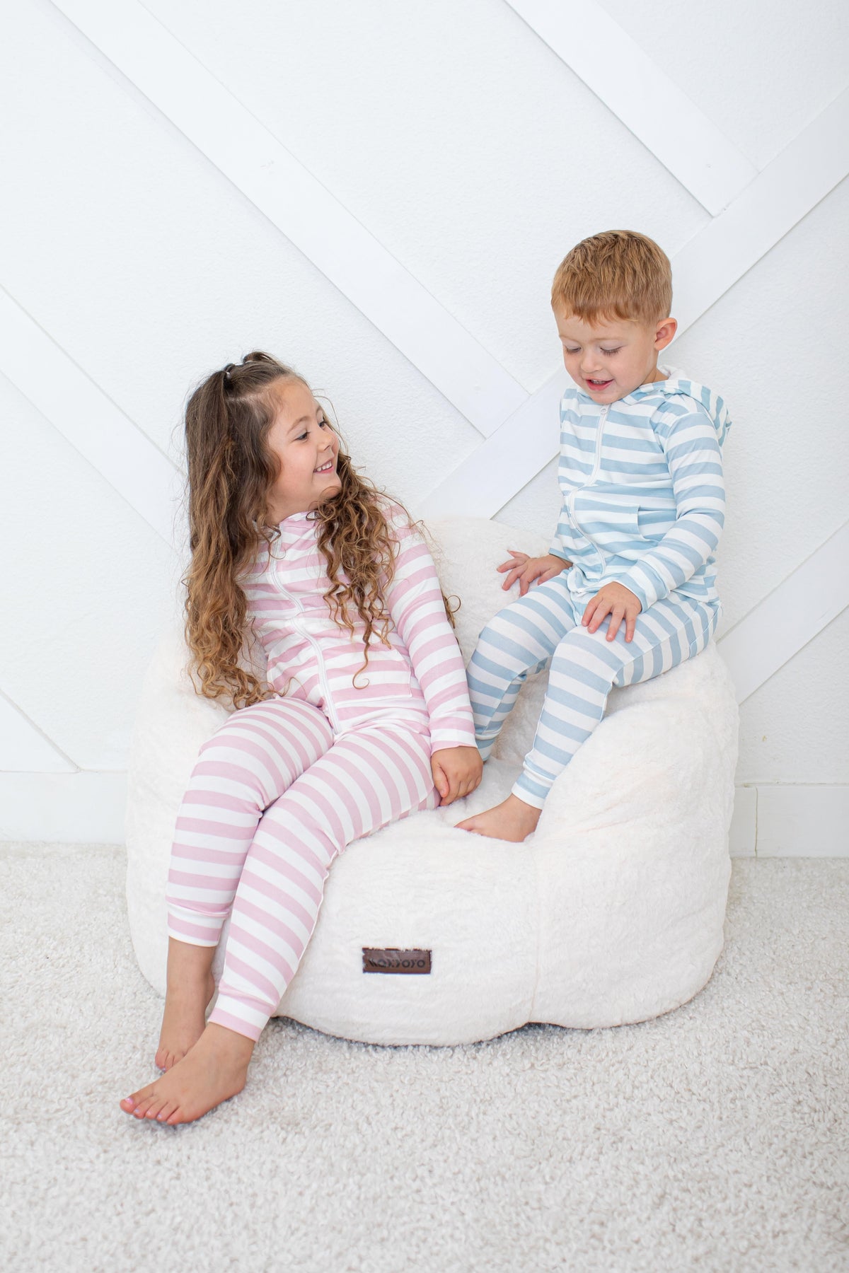 Blush Stripes Relaxed Fit Jogger by Bestaroo