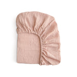 Mushie Mini Muslin Crib Sheet 100 Percent Cotton Extra Soft Breathable Fabric - Home & Garden > Linens & Bedding > Bedding mini crib sheet