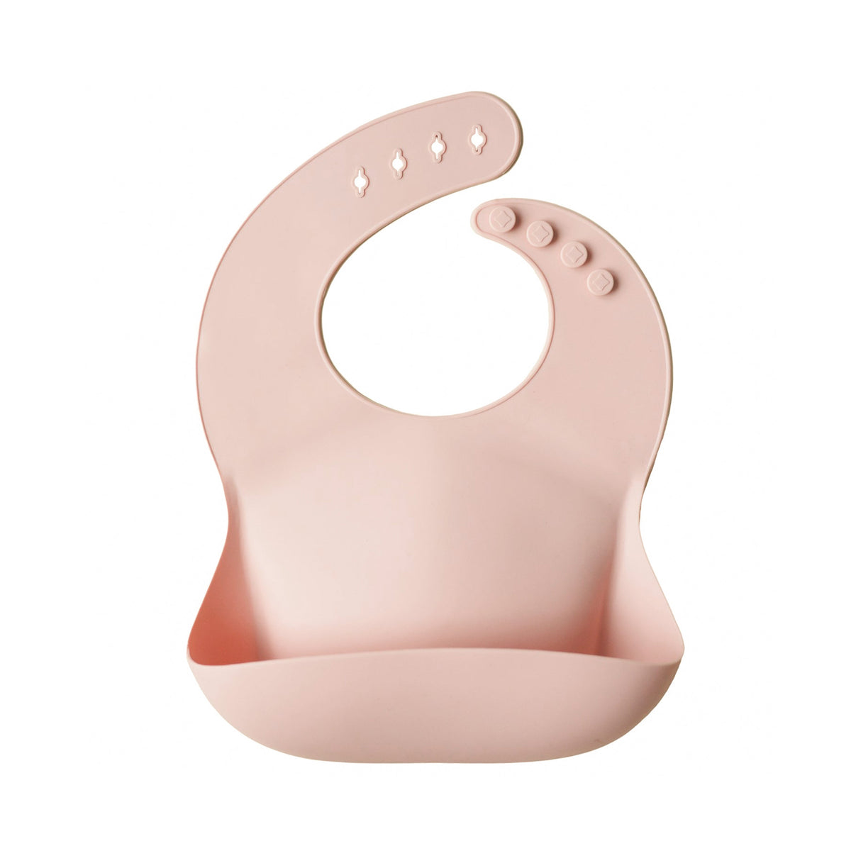 Silicone Baby Bib, Polka Dot Print by Mushie
