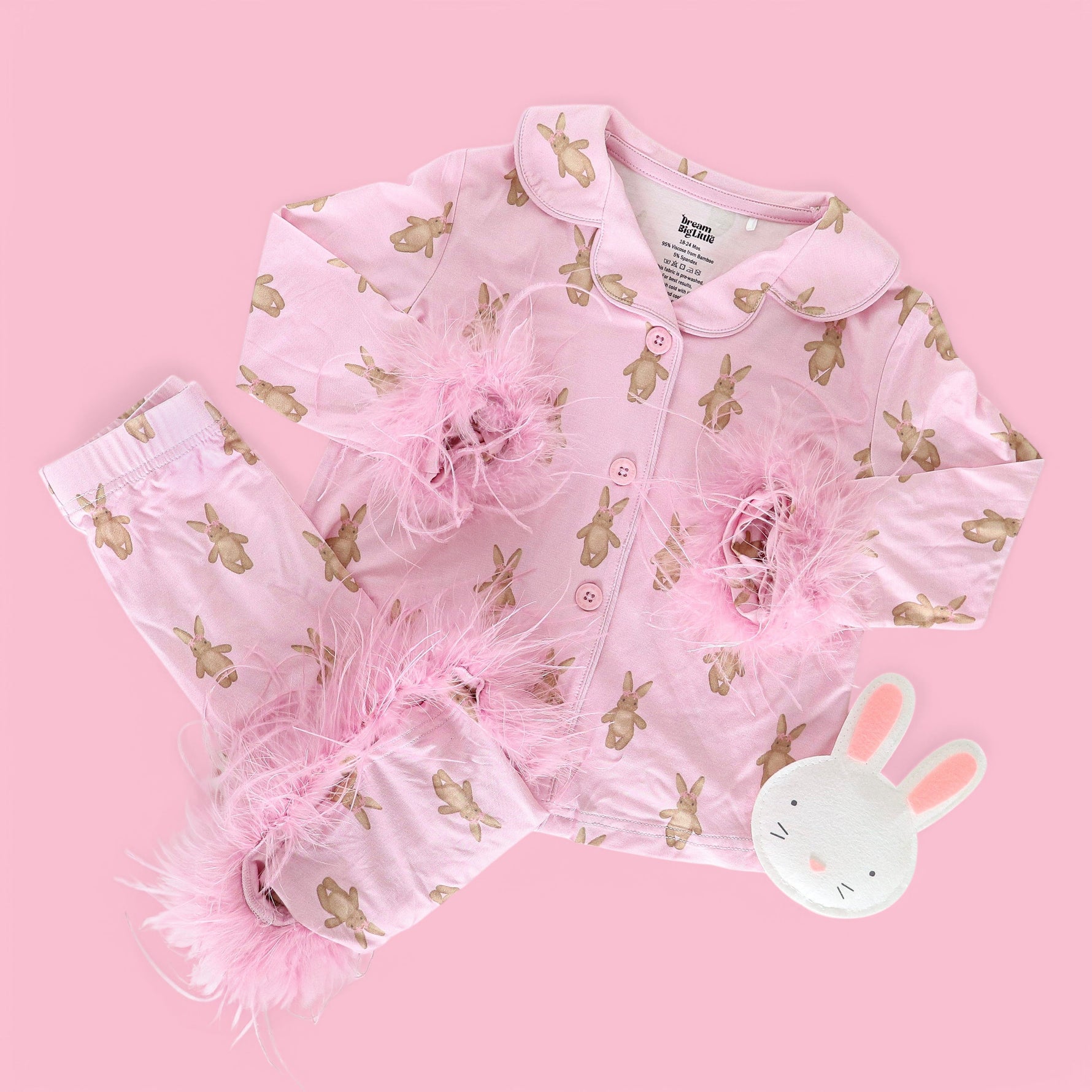 DREAM BIG LITTLE CO BLUSHIN' BUNNIES GIRL'S FLARE FEATHERED DREAM SETEveretts Place
