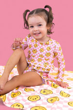DREAM BIG LITTLE CO BLUSHIN' CHECKERS DREAM RASH GUARD RUFFLE TWO - PIECE SWIM SUITEveretts Place