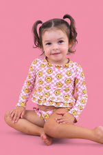 DREAM BIG LITTLE CO BLUSHIN' CHECKERS DREAM RASH GUARD RUFFLE TWO - PIECE SWIM SUITEveretts Place